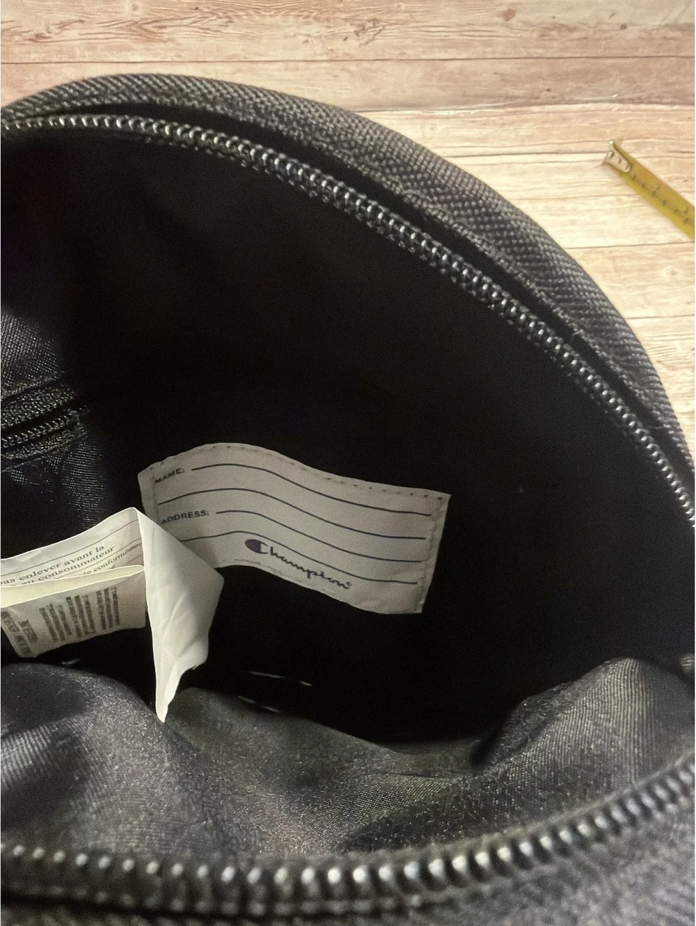 Champion Black Circle Crossbody Canvas